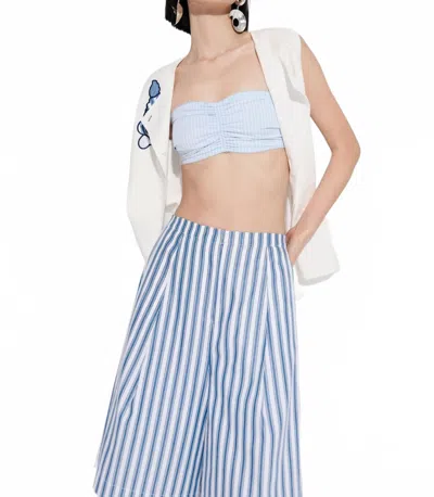 De Loreta Tortito Bermuda Shorts In Striped In Blue
