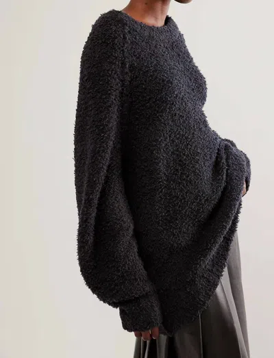 Free People Teddy Tunic Sweater In Black In Black