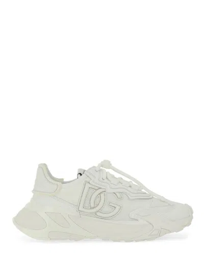 Dolce & Gabbana Accelerate Fabric Sneakers Leather Inserts