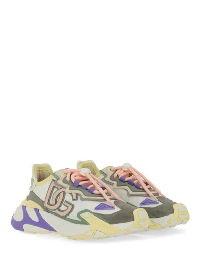 Dolce & Gabbana Logo-patch Chunky Sneakers In Multi