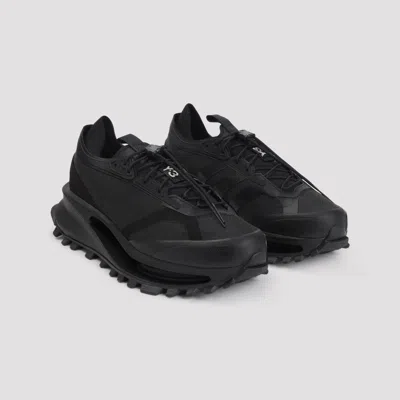 Y-3 Black Sneakers With Sole And Lacing System
