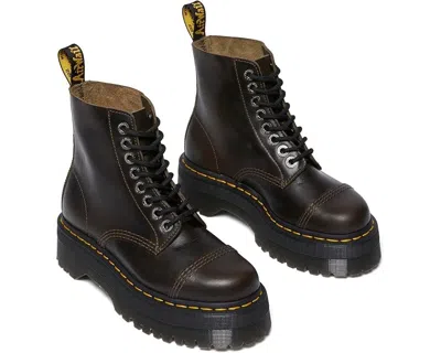 Dr. Martens Sinclair Orleans Leather Platform Boots In Brown