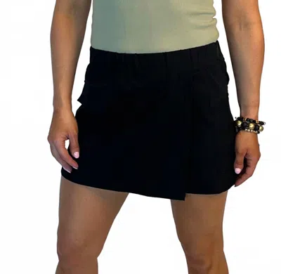 Mono B Nylon Utility Active Skort In Black In Black