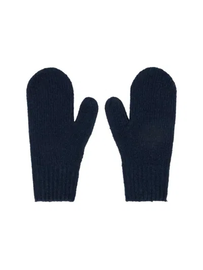Acne Studios Kivona Knit Mittens Gloves In Black