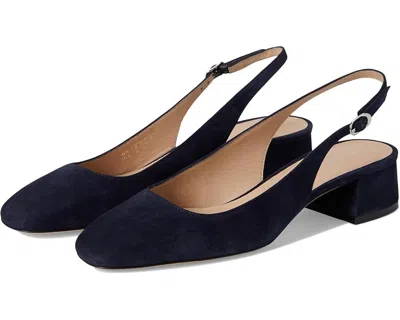 Stuart Weitzman Maeve Suede Slingback Ballerina Pumps In Blue