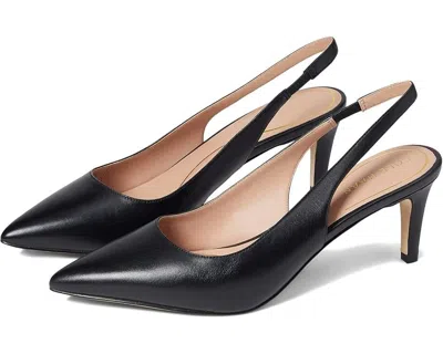 Cole Haan Vandam W26827 Heels Womens Black Leather Slingback Pump Zogg591 In Black