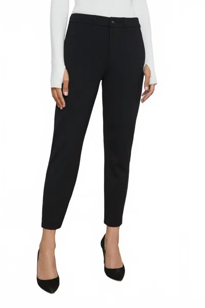 L Agence Harlow Cropped Trouser In Black In Black