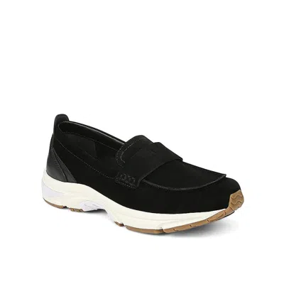 Vionic 23walk Sneakers Women'sw Black Suede Slip On Walking Loafer Shoes Ver379 In Black