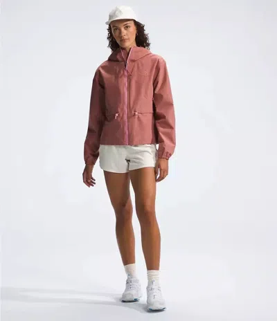 The North Face Daybreak Water Repellent Hooded Jacket In Pink