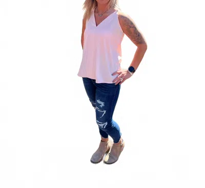 Cezele Tank Top In Blush Pink In Multi