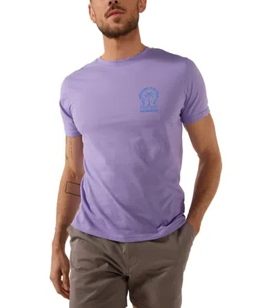 Chubbies The Keep Calm T-shirt Men Purple Graphic Print Short Sleeve Srt88 In Purple
