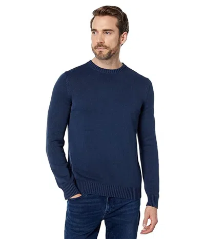 Ecoalf Tailalf Sweater Mens Blue Cotton Crew Neck Long Sleeve Pullover Gbo88 In Blue