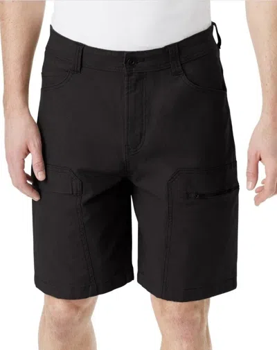 Bass Outdoor Worker Shorts Mens Black Stretch 9" Belted Waist Cargo Fts334 In Black
