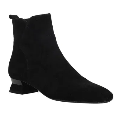 Vaneli Penko Boots Woblack Suede Square Toe Side-zip Ankle Bootie Zap224 In Black