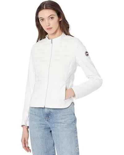 Colmar Quilted Zip-front Jacket In White