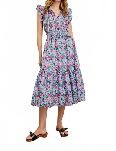 Rails Garden Floral Print Midi Dress In Multi