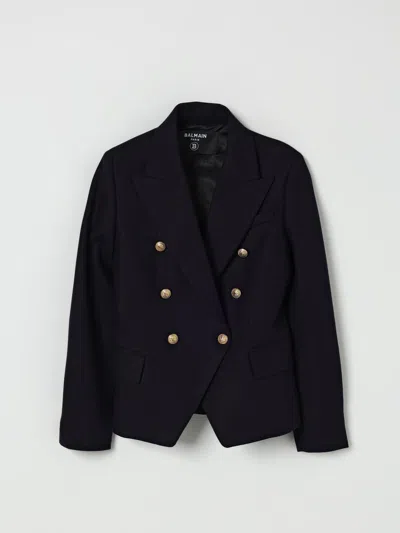 外套 BALMAIN 儿童 颜色 蓝色