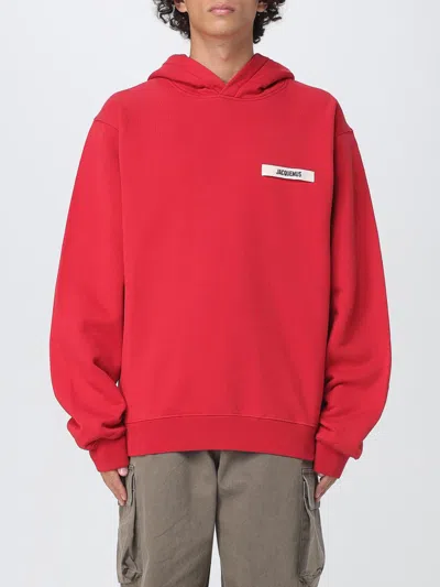 Jacquemus Le Sweatshirt Gros Grain In Red
