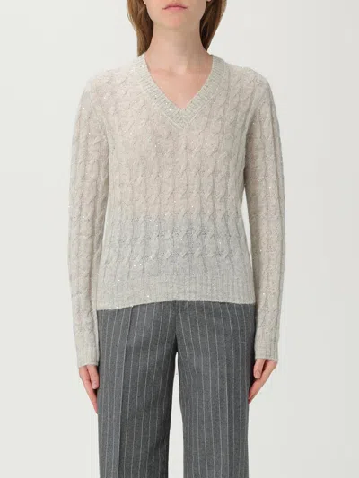 Brunello Cucinelli Sweater  Woman Color Charcoal In Gray