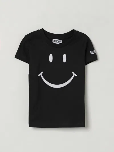 Moschino Smiley-face T-shirt In Black