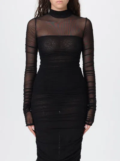 Federica Tosi Tulle Turtleneck In Black