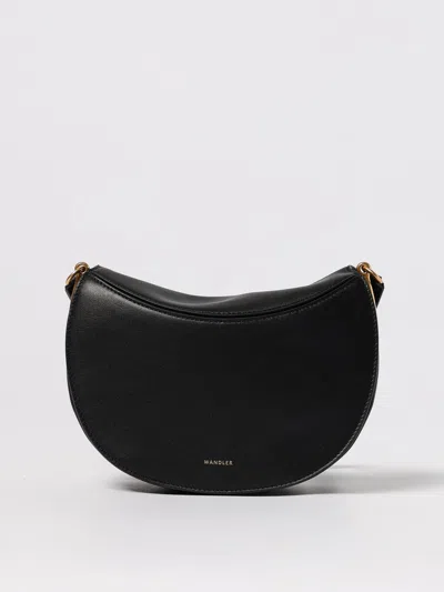 Wandler Adjustable Strap Shoulder Bag With Gold Hardware In Black