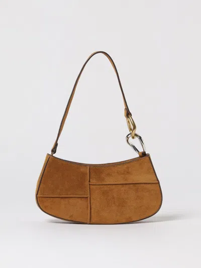 Staud Ollie Suede Shoulder Bag In Brown