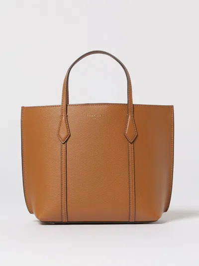 Tory Burch Small Perry Leather Tote Bag In Brown