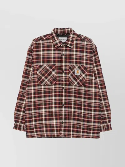 Carhartt Medium-weight Check Overshirt With Button Closure In Multi