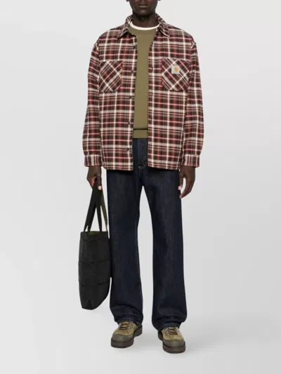 Carhartt Medium-weight Check Overshirt With Button Closure In Multi