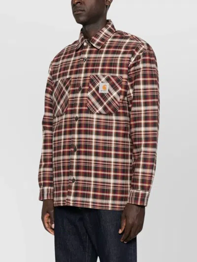 Carhartt Medium-weight Check Overshirt With Button Closure In Multi