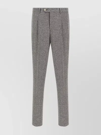 Brunello Cucinelli Tailored Suit Set Double-breasted Jacket In Gray