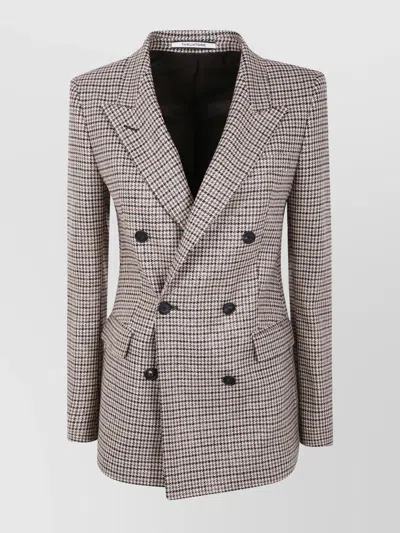 Tagliatore Double-breasted Jacket Back Vent In Multi