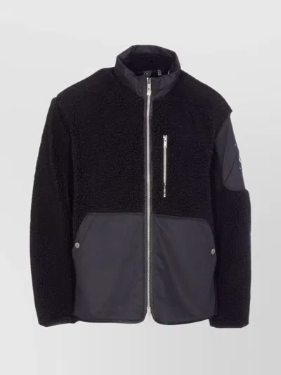 Moose Knuckles Down Jacket Frontal Zip Closure In Black