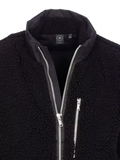 Moose Knuckles Down Jacket Frontal Zip Closure In Black