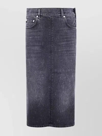 Haikure Authentic Skirt With Pockets And Slit In Blue