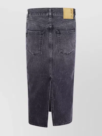 Haikure Authentic Skirt With Pockets And Slit In Blue