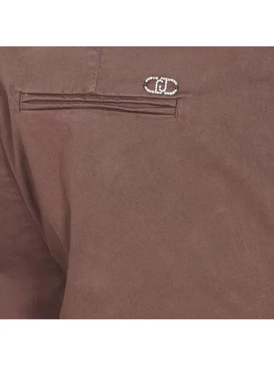 Liu •jo Buttoned Jeans With Side And Back Pockets In Brown