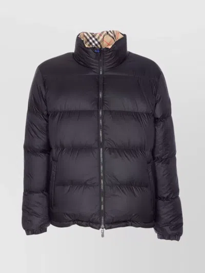 Burberry Reversible Check Puffer Jacket In Neutral