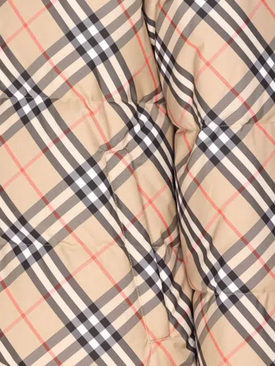 Burberry Reversible Check Puffer Jacket In Neutral