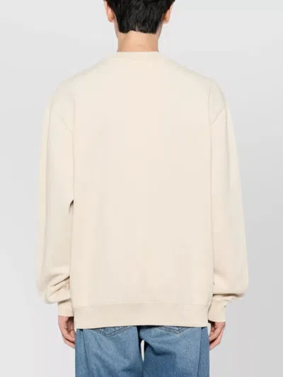 Jacquemus Cotton Sweatshirt In Neutral