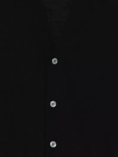 Lardini Button-front Wool Cardigan In Black