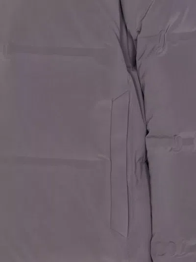 Herno Grey Down Jacket Zip Closure On The Front In Gray