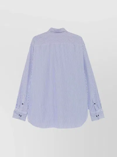Dries Van Noten Croomd Shirt In Blue