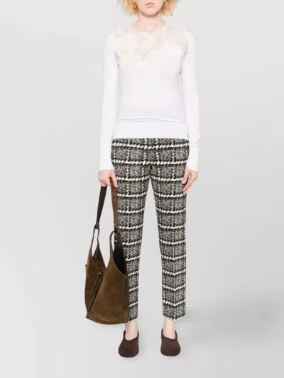 Ermanno Scervino Wool Turtle Neck Sweater In Animal Print