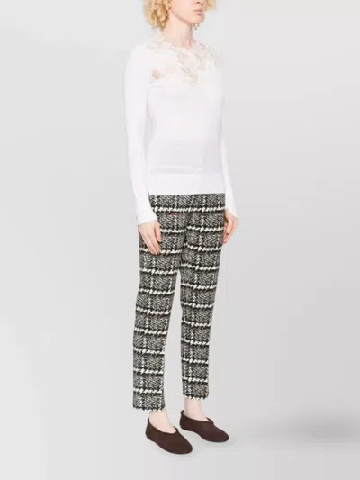 Ermanno Scervino Wool Turtle Neck Sweater In Animal Print