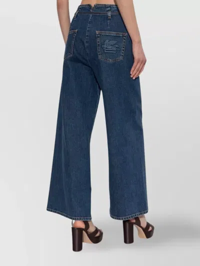 Etro Wide-leg Jeans In Blue