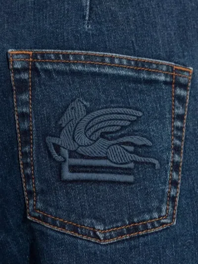 Etro Wide-leg Jeans In Blue