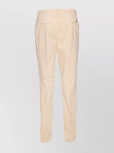 Liu •jo Straight Leg Jeans With Button Pockets And Belt Loops In Gold