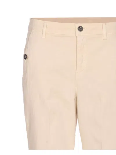 Liu •jo Straight Leg Jeans With Button Pockets And Belt Loops In Gold